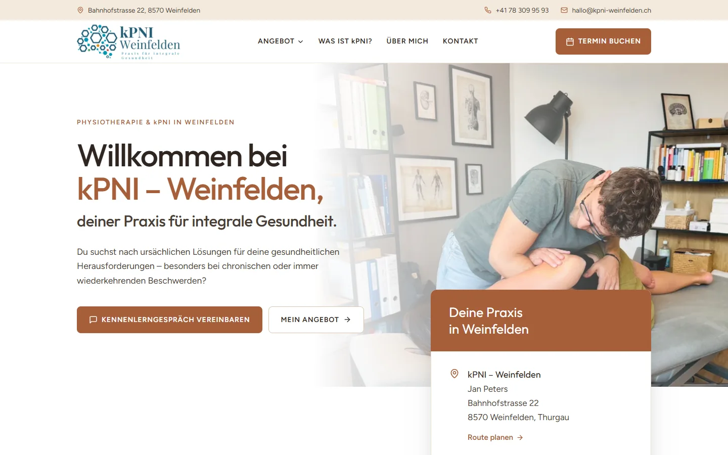 kpni-weinfelden.ch am Laptop